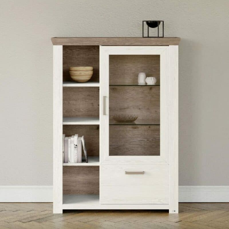 set one by Musterring Type 14 Highboard in Dekor Pino Aurelio – Wohnbeispiel