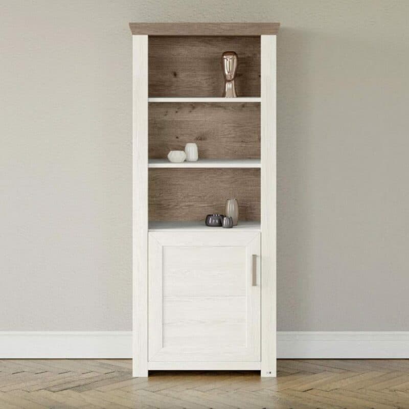 set one by Musterring Type 09 Standregal in Dekor Pino Aurelio – Wohnbeispiel