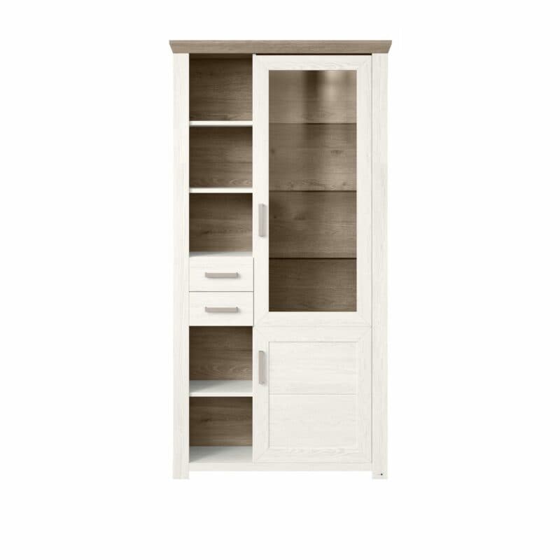 set one by Musterring Type 06 Vitrine in Dekor Pino Aurelio