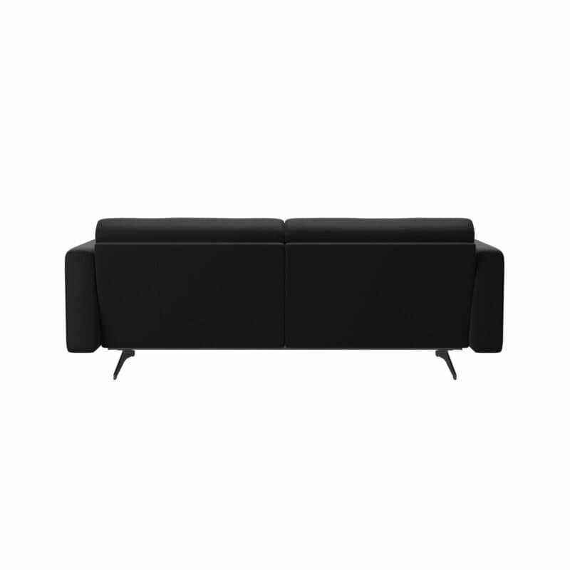 Stressless Stella 2,5-Sitzer Sofa mit Bezug Paloma Black - Rückansicht
