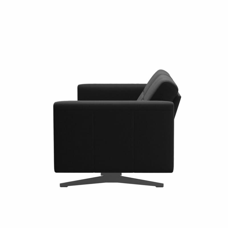 Stressless Stella 2,5-Sitzer Sofa mit Bezug Paloma Black - Seitennsicht