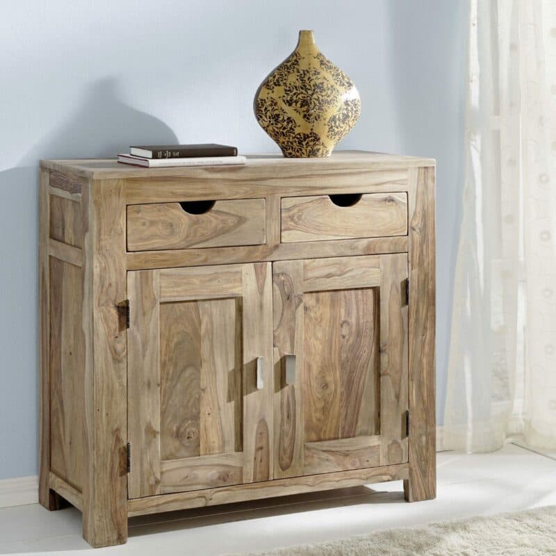 Liadomo Wasim Kommode – 2 Türen, 2 Schubkästen, Wohnbeispiel