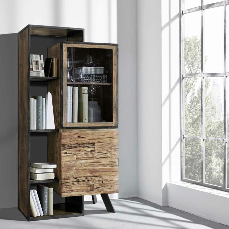 Trendstore Warin Highboard mit 2 Türen – Wohnbeispiel