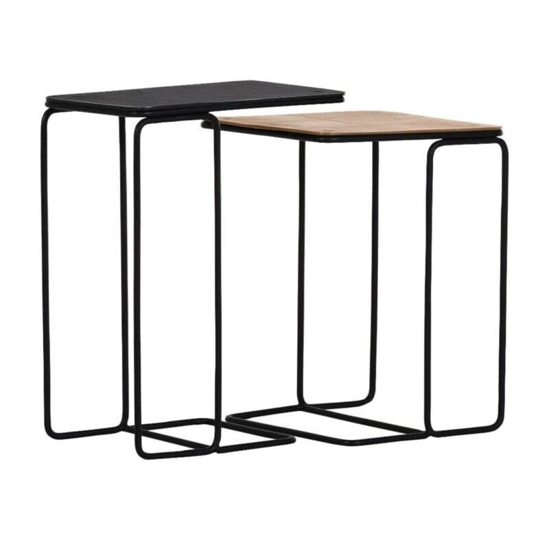 Comfort Republic Harry & Maude Beistelltisch 2er Set aus Metall als Freisteller..