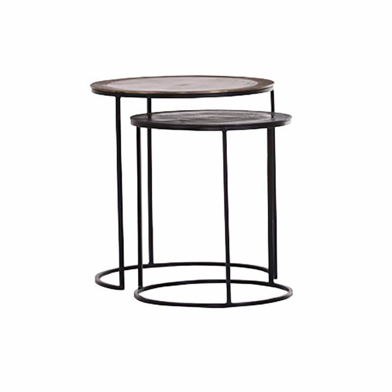 Comfort Republic Romeo & Julia Tischset aus 2 Beistelltischen als Freisteller.