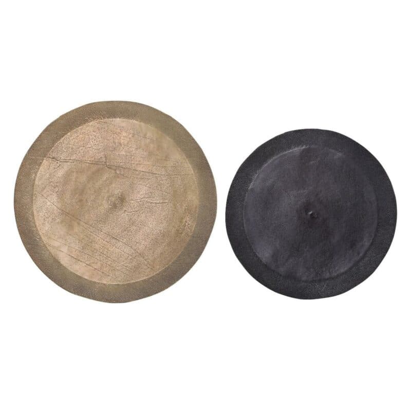 Comfort Republic Romeo & Julia Tischset aus 2 Beistelltischen zeigt Tischplatten von oben.