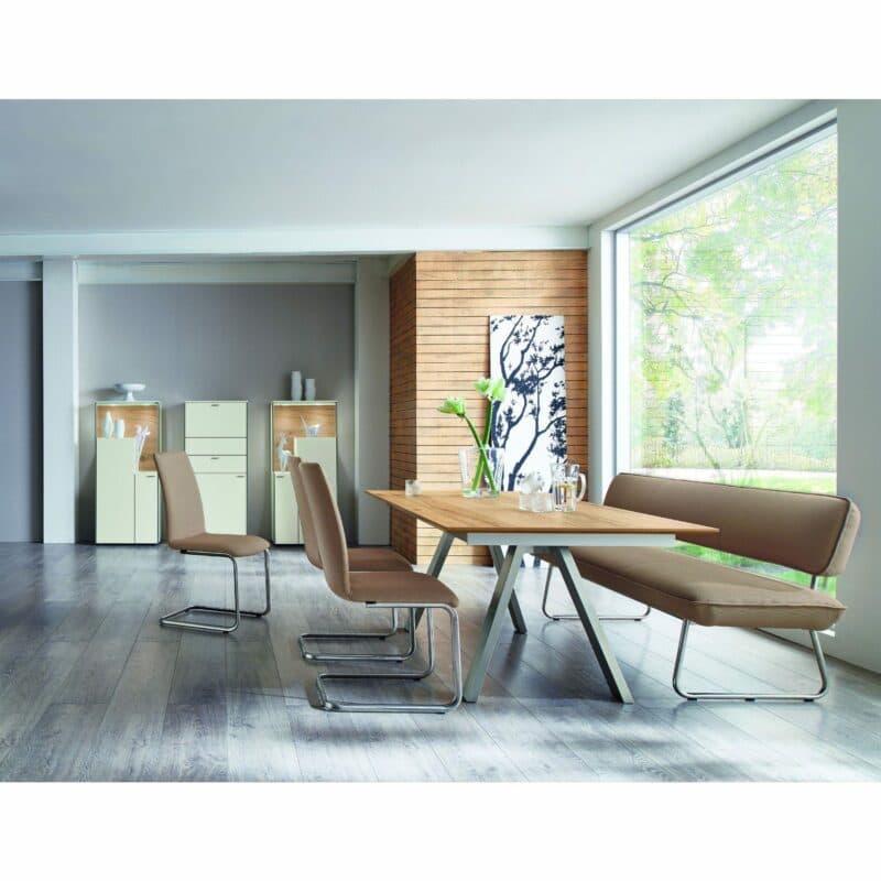 Venjakob Valenta Auszugstisch mit Klappeinlage als Wohnbeispiel.