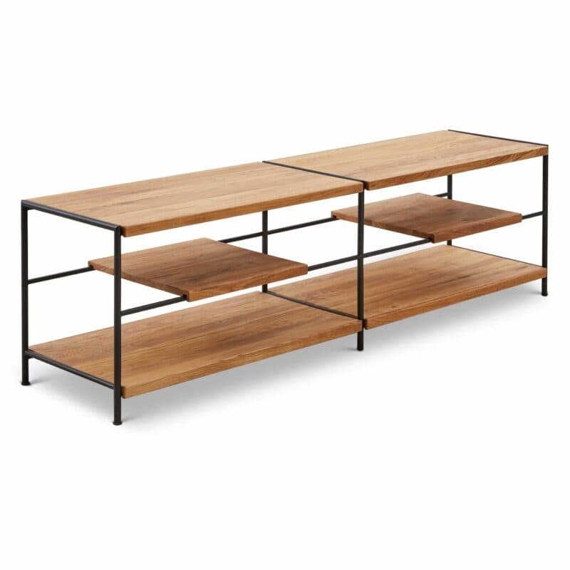 Natura Hartford Regal mit vier breiten und zwei schmalen Regalböden