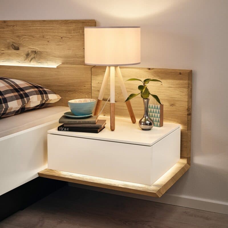 Musterring Jovanna Doppelbett Detailansicht Konsole.