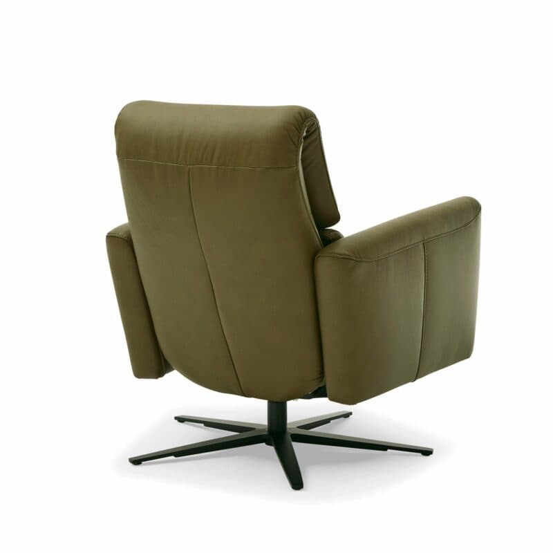 Musterring MR 261 Relaxsessel Bezug Leder Vivre moos mit 5-Sternfuß schwrz