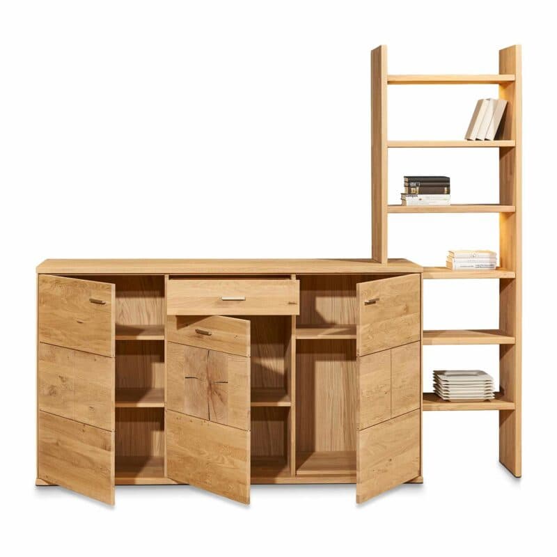 Musterring Portland Sideboard mit Regal und Beleuchtung – offen