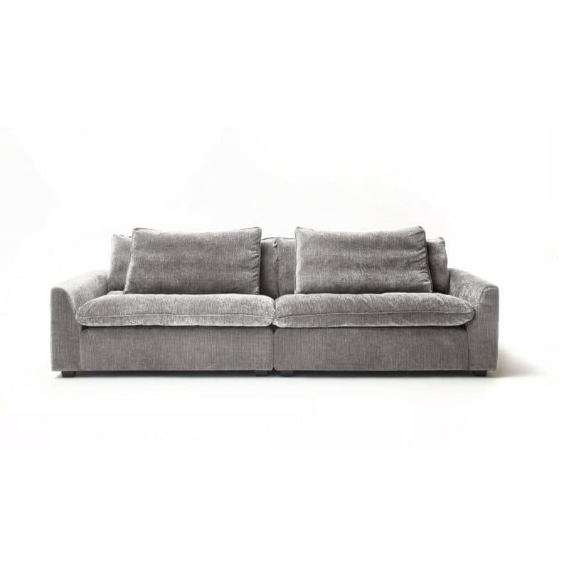 Raum.Freunde Ulf Bigsofa in der Farbe Steel – Frontansicht