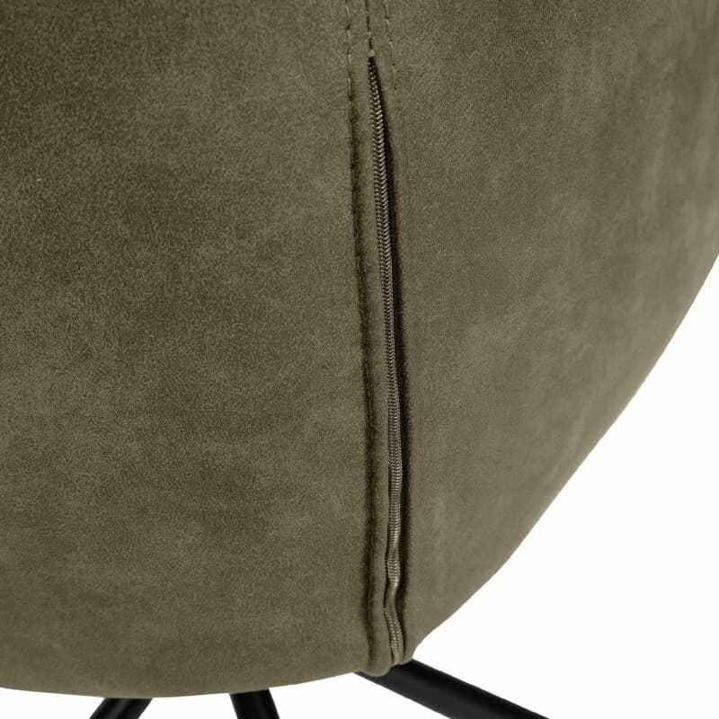 set one by Musterring Frisco Schalensessel mit Reißverschluss in Detailansicht.