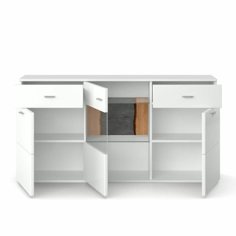 set one by Musterring Tacoma Sideboard 53-A Rückwand Rindholz Eiche lackiert