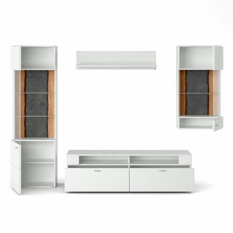 set one by Musterring Tacoma Wohnkombination 04A Innenansicht