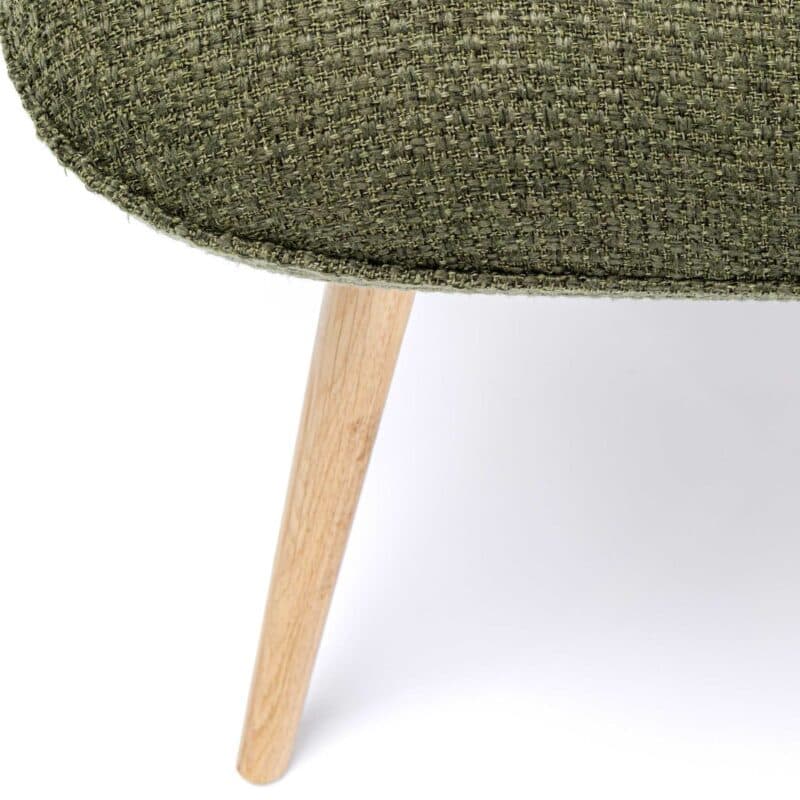 Kare Design Vicky Sessel in Grün Detailansicht Gestell und Bezug