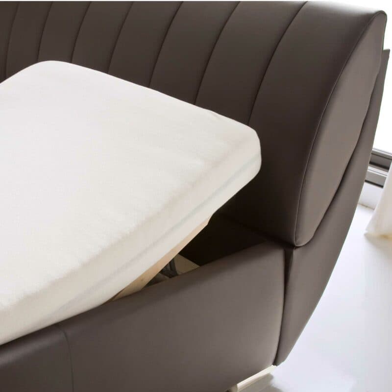 Trendstore Bern Polsterbett in Braun Detail