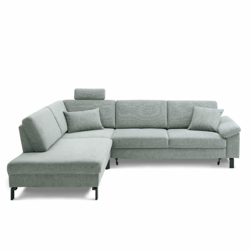 Trendstore Calm Move Ecksofa in Bezug Famous Sage, Ottomane links