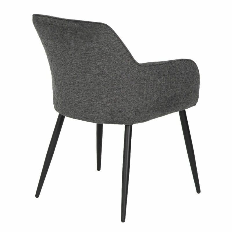 set one by Musterring Newport Armlehnstuhl in anthrazit – Rückansicht