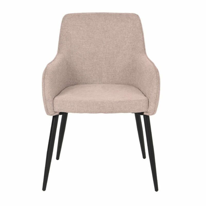 set one by Musterring Newport Armlehnstuhl in rosa – Frontansicht