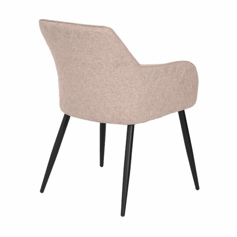 set one by Musterring Newport Armlehnstuhl in rosa – Rückansicht