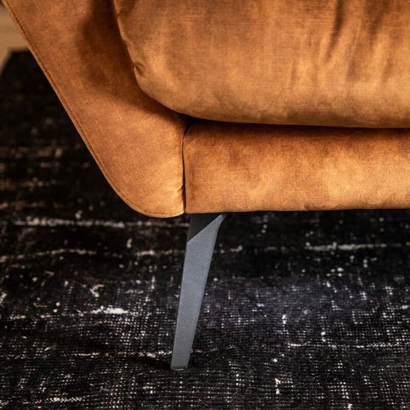 Willi Schillig Softy Megasofa cognac – Metallfuß Wohnbeispiel