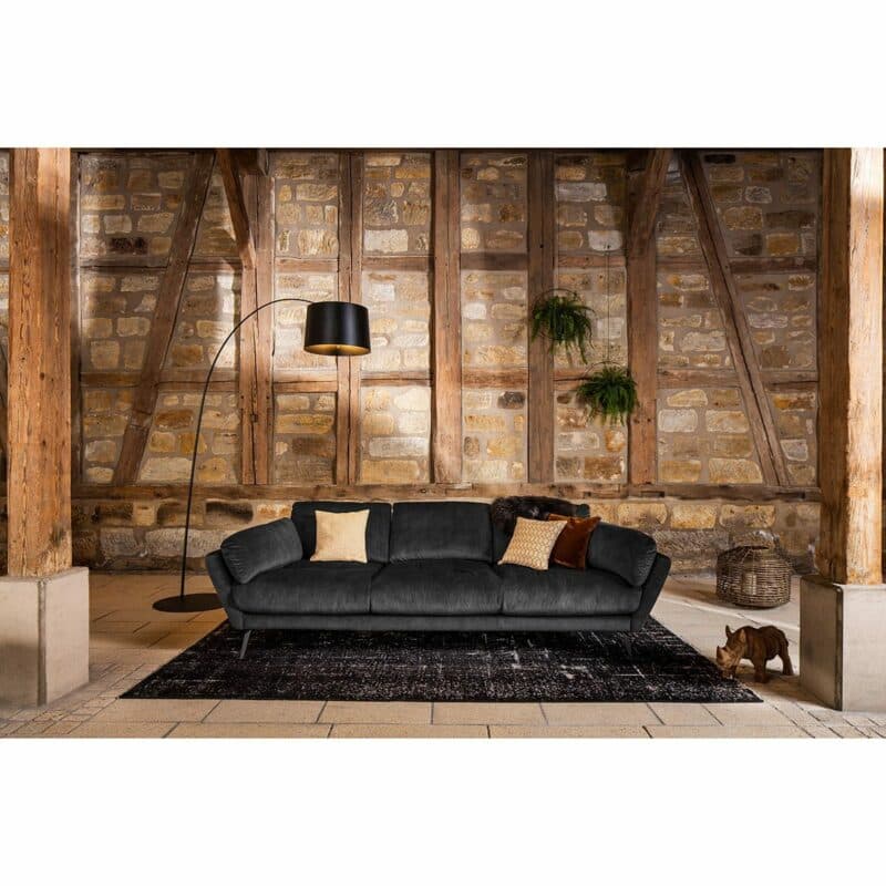 Willi Schillig Softy Megasofa dark grey – Wohnbeispiel