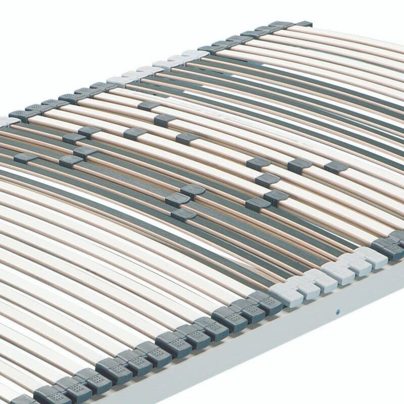 Hn8 Schwarzwald Schlafsysteme Hafida Lattenrost mit Härtegradregulierung in Detailansicht.