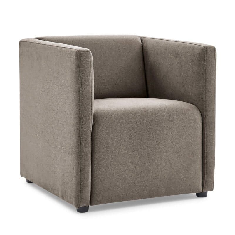 Calizza Interiors Grivola Sessel mit Bezug Flachgewebe Eco-Soil 12 cappuccino