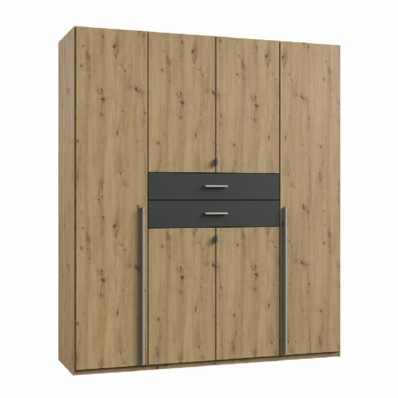 Wimex Denver Drehtürenschrank 6-türig – Dekor Artisan Eiche Nachbildung