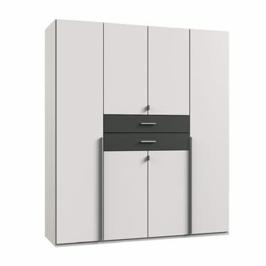 Wimex Denver Drehtürenschrank 6-türig – Dekor weiß