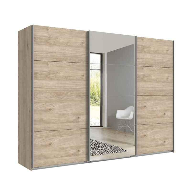 Wimex Ernie Schwebetürenschrank 3-türig in Hickory Oak Nachbildung