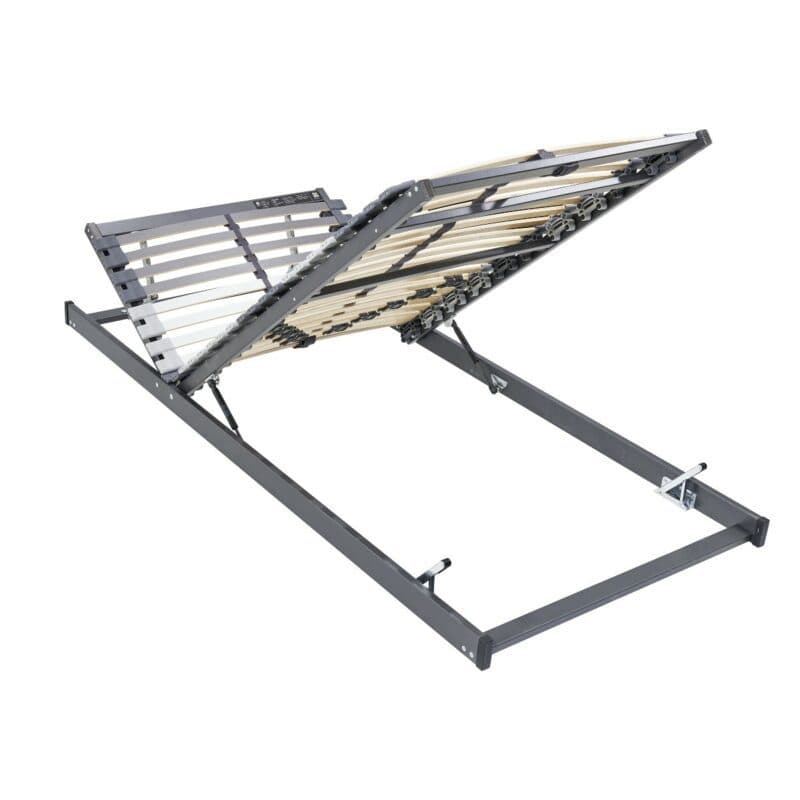 Musterring Orthomatic MR FHR 40 Flex Federholzrahmen manuell verstellbar — Ansicht Kopfteil und Fußteil maximal verstellt