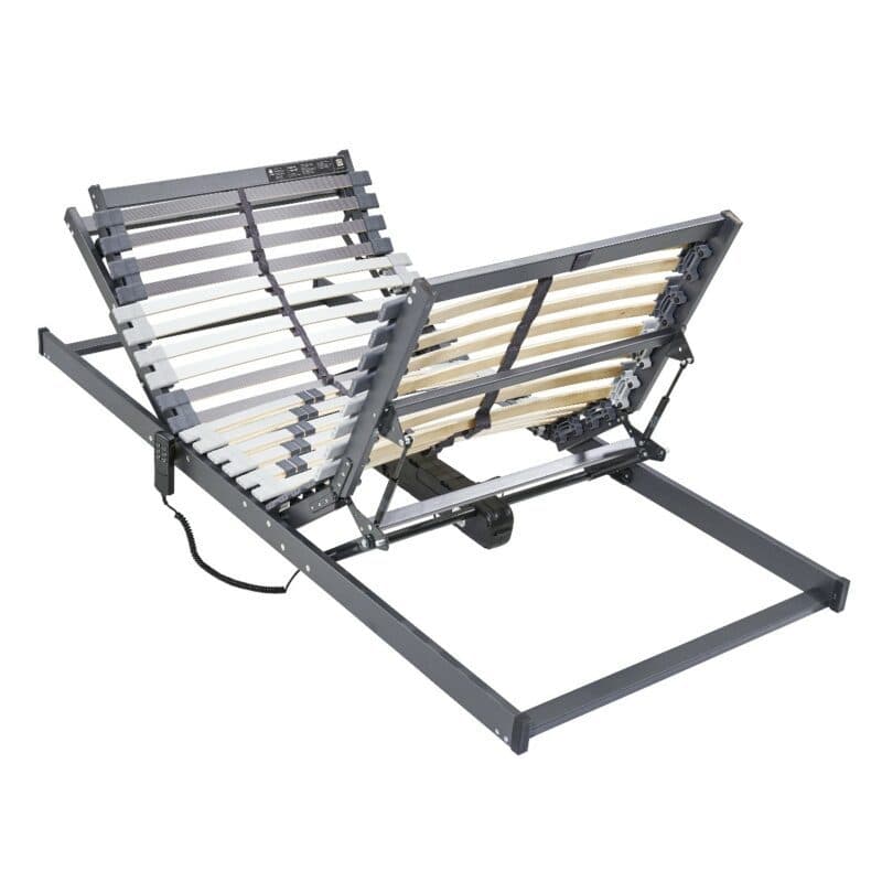 Musterring Orthomatic MR FHR 40 Flex Federholzrahmen motorisch verstellbar — Ansicht Kopfteil und Fußteil maximal verstellt