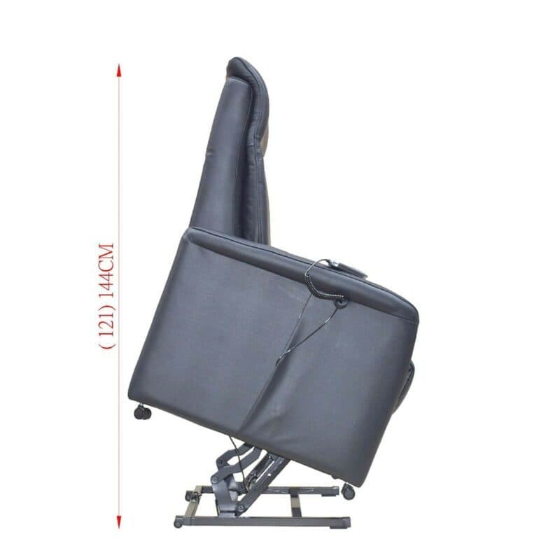 Louming Montreal Fernsehsessel mit Bezug aus Leder / PVC - Maße Aufstehhilfe