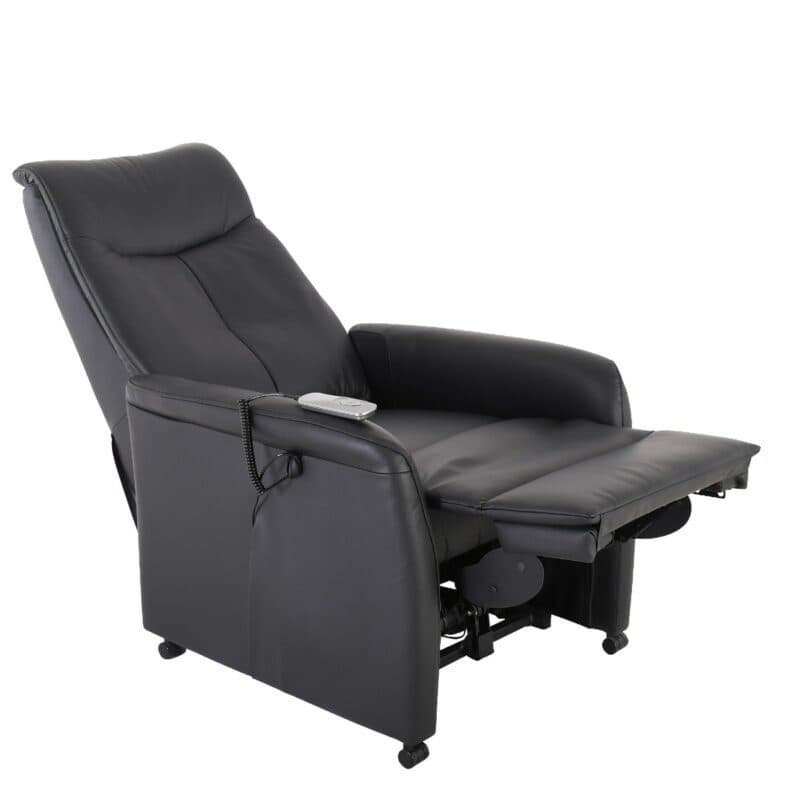 Louming Montreal Fernsehsessel mit Bezug aus Leder / PVC - Ansicht Liegeposition