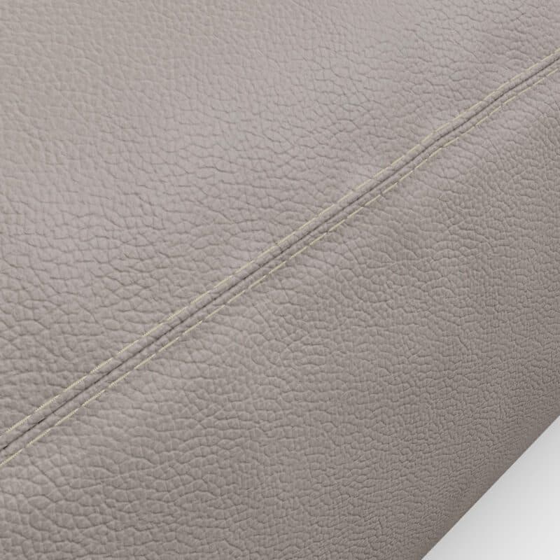 Musterring Lucia 2,5 Sitzer Puro bisquit Kontrastnaht Zweinadelnaht Nahtbild