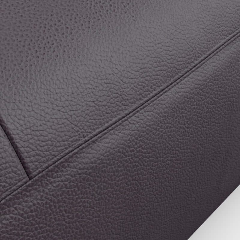 Musterring Lucia 2,5 Sitzer Puro bordeaux Standardnaht Zweinadelnaht Nahtbild