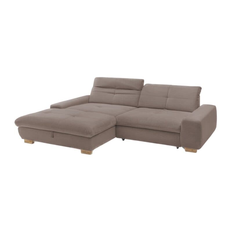Set One by Musterring SO 1200 Sofa mit Cordbezug in Beige - Kopfstütze oben