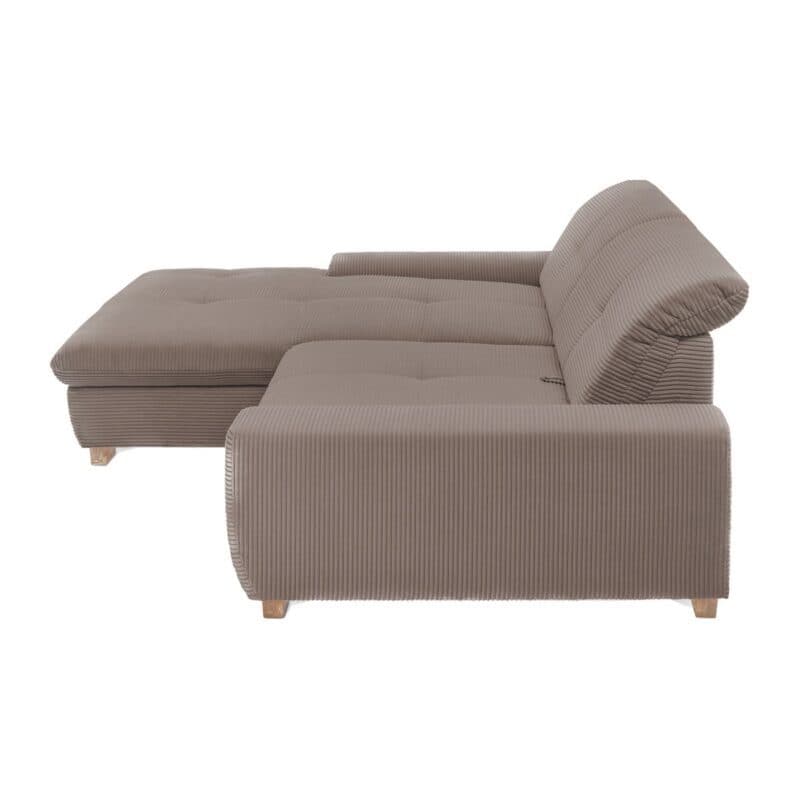 Set One by Musterring SO 1200 Sofa mit Cordbezug in Beige - Seitenansicht