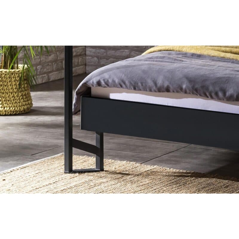 Hasena Ciluna Himmelbett 140 x 200 Dekor anthrazit Detail Fuss