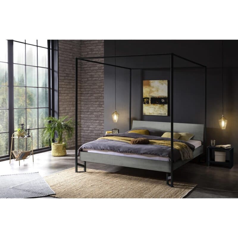 Hasena Ciluna Himmelbett 140 x 200 Dekor Betonoptik Wohnbeispiel