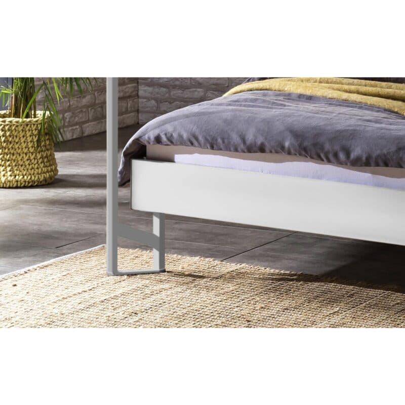 Hasena Ciluna Himmelbett 160 x 200 Dekor weiß matt Detail Fuss