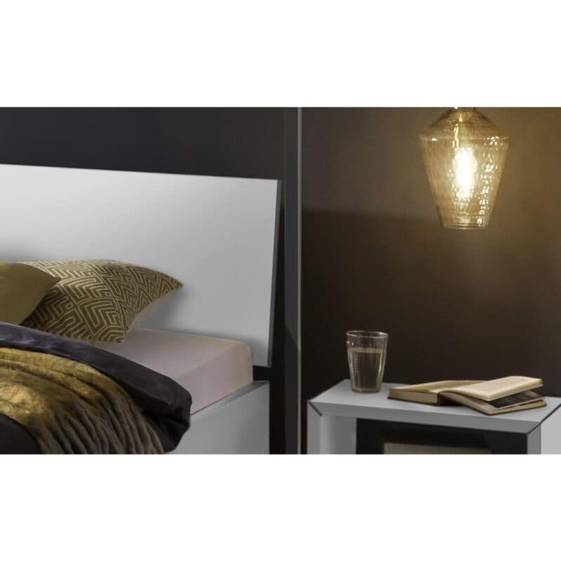 Hasena Ciluna Himmelbett 180 x 200 Dekor weiß matt Detail Kopfteil