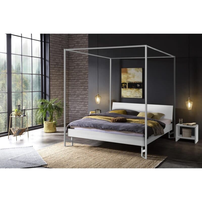 Hasena Ciluna Himmelbett 180 x 200 Dekor weiß matt Wohnbeispiel