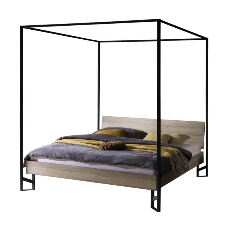 Hasena Ciluna Himmelbett 180 x 200 Eiche sägerauh Nachbildung gedreht