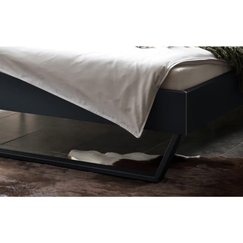 Hasena Gleva Futonbett Dekor anthrazit 146 x 79 x 216 Detail Fuss