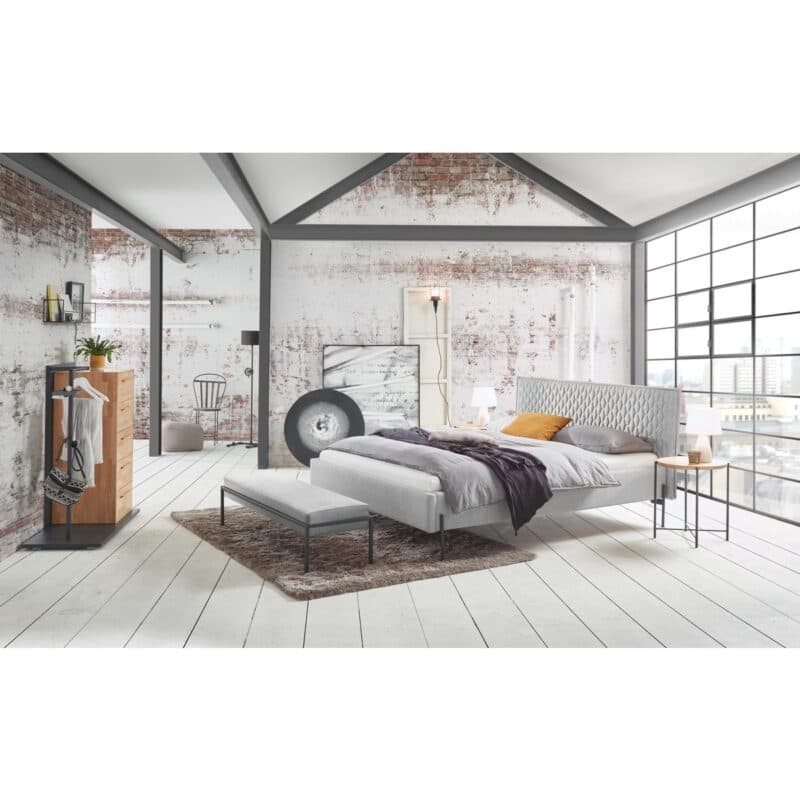 Hasena Pato Bank Metallgestell anthrazit pulverbeschichtet Wohnbeispiel