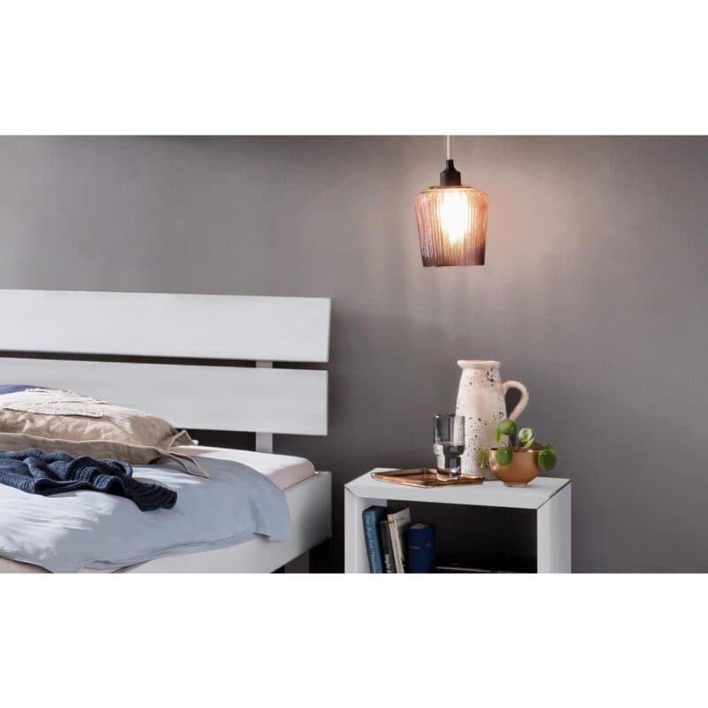 Hasena Rocco Futonbett Dekor weiß matt 96 x 79 x 210 Detail Kopfteil