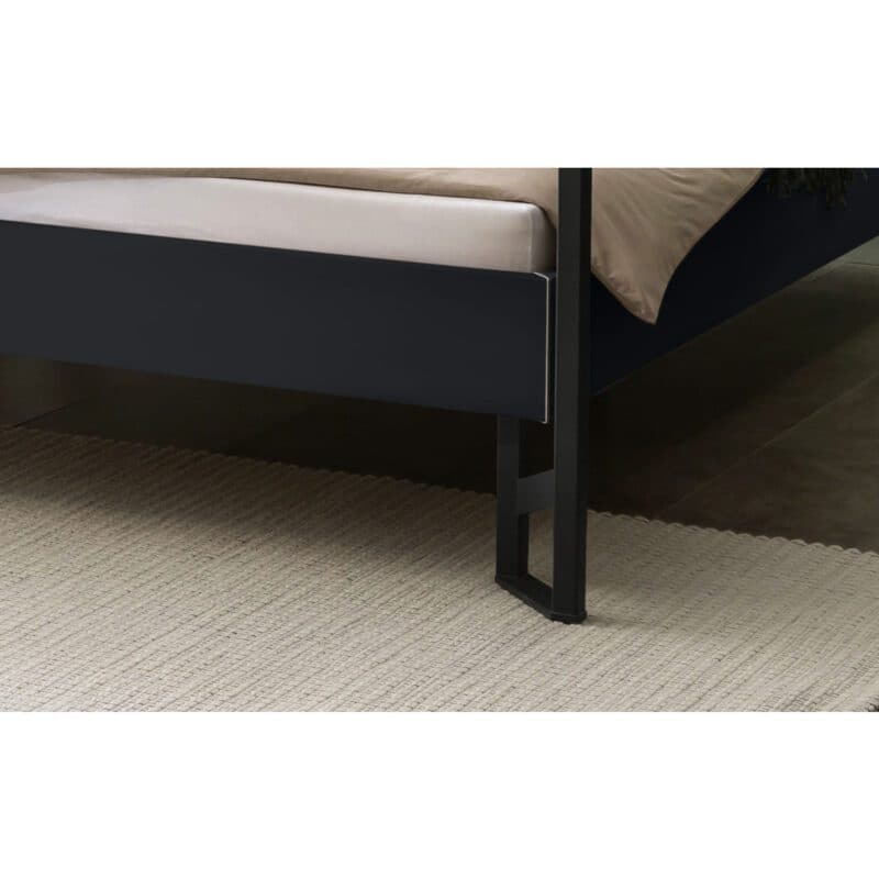 Hasena Veluna Himmelbett 140 x 200 Dekor anthrazit Detail Fuss